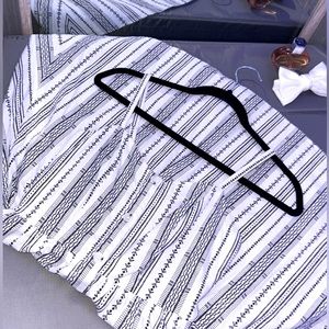 Black and white striped Women’s dress